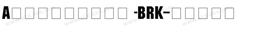 Automatica -BRK-字体转换